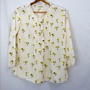 Oat + fawn blouse
